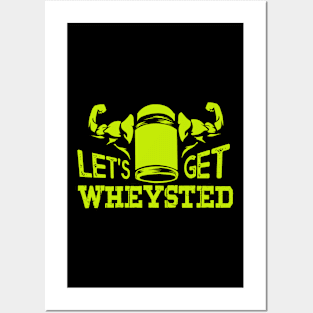 Workout Funny Shirt I whey protein abs muscles Posters and Art